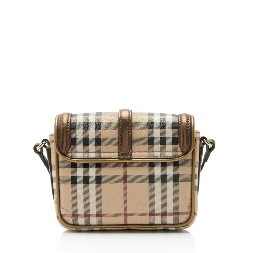 Burberry Haymarket Check Berkeley Mini Crossbody - Picture 3 of 12